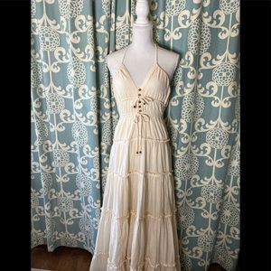 French Connection Muslin Halter Maxi Dress
